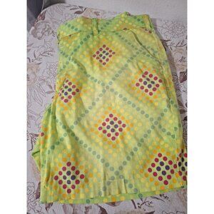 Loudmouth Golf Shorts Polka Dot 40 Mens Bright MINT COND Green Loud Fun Print